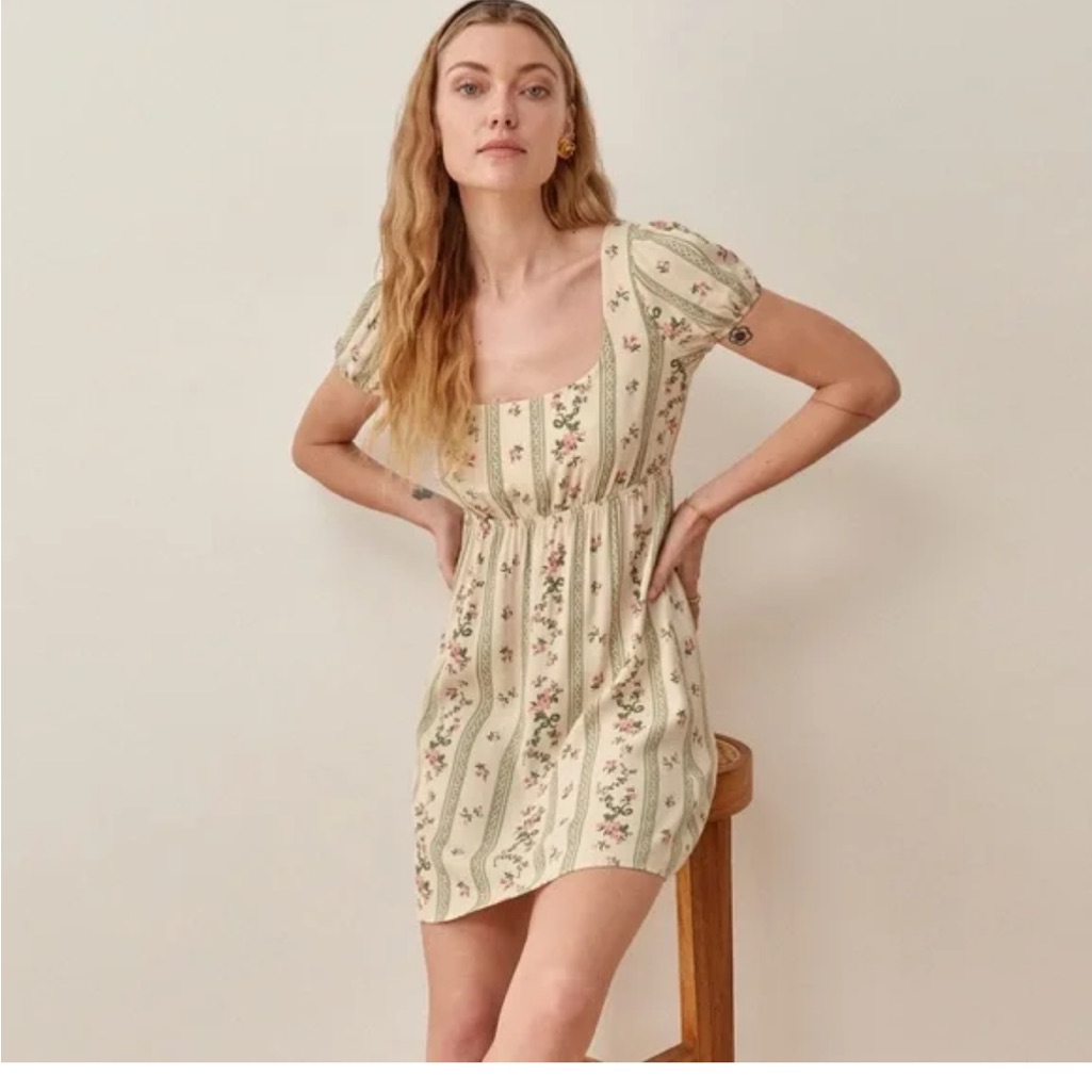 Reformation Printed Mini Dress